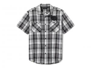 Hemd "Bar & Shield Plaid Grey" 99256-25VM