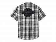 Hemd "Bar & Shield Plaid Grey"_1