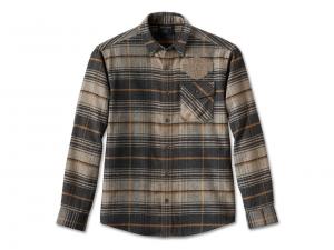 Hemd "Bar & Shield Premium Grey Plaid" 96224-24VM