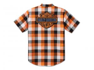 Hemd "Bar & Shield Wrinkle Resistant Short Sleeve Shirt Orange"_1