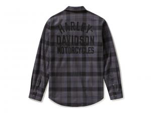 Hemd "Racer Font Yarn Dyed Plaid Grey"_1