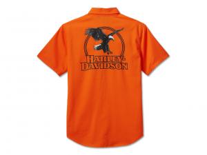 Hemd "Rising Eagle Short Sleeve Shirt Orange"_1