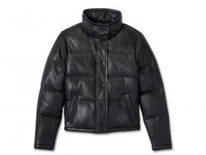 Jacke "Blacked Out Leather Puffer" 97012-24VW