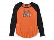 Longleeve "Essential Arched Font Long Sleeve Raglan Orange " 99298-25VW