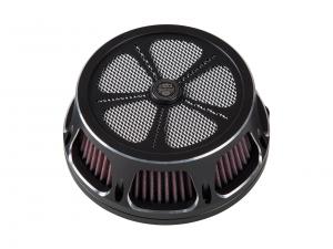 Midland Luftfilter "Spinner Black" - Dyna 07-16, Softail 07-15 & Touring 07 MCP90-61-221S