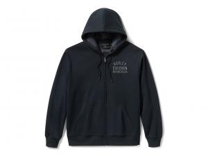 Pullover "Plaid Lined Zip Hoodie Black" 96783-25VM