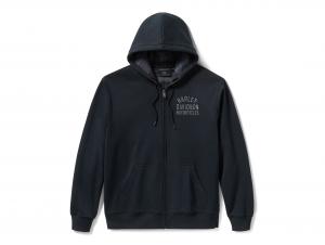 Pullover "Plaid Lined Zip Hoodie Black" 96783-25VM