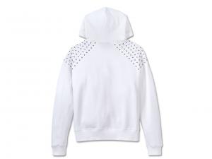 Pullover "Studded Out Pull Over Hoodie White"_1