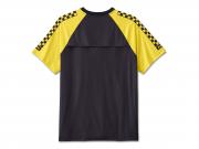 T-Shirt "Bar & Shield Raglan Short Sleeve Colorblocked Black"_1