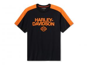 TEE-KNIT,BLACK/ORANGE COLORBLO 96720-25VM
